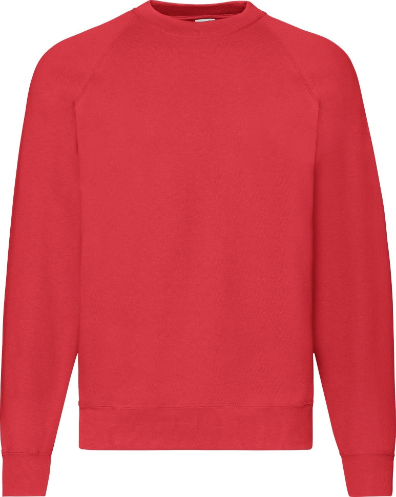 Светшот Fruit of the Loom Raglan Sweat (Червоний 2XL), фото 1