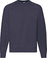 Свiтшот Fruit of the Loom Raglan Sweat (Блибокий Темно-Синій XL)