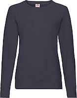 Свiтшот Fruit of the Loom Lightweight Raglan Sweat Ladies (Глибокий Темно-синій S)