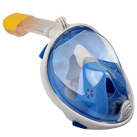 Панорамна маска для плавання з кріпленням для камери (S/M) Блакитна