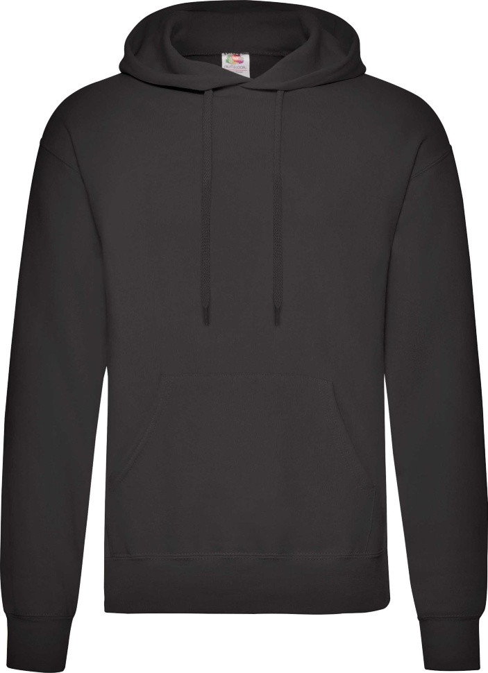 Худі Fruit of the Loom Classic Hooded Sweat (Черный 2XL)