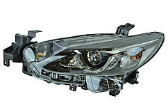 Фара Mazda 6 GJ (2015-2018) рестайлінг LED лінзована ДХО (LED) (електрокоректор) без MFR ліва EPROFARO