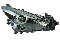 Фара Mazda 3 3 BM (2016-2019) рестайлінг галоген лінзована ДХО (LED) (електрокоректор) права EPROFARO