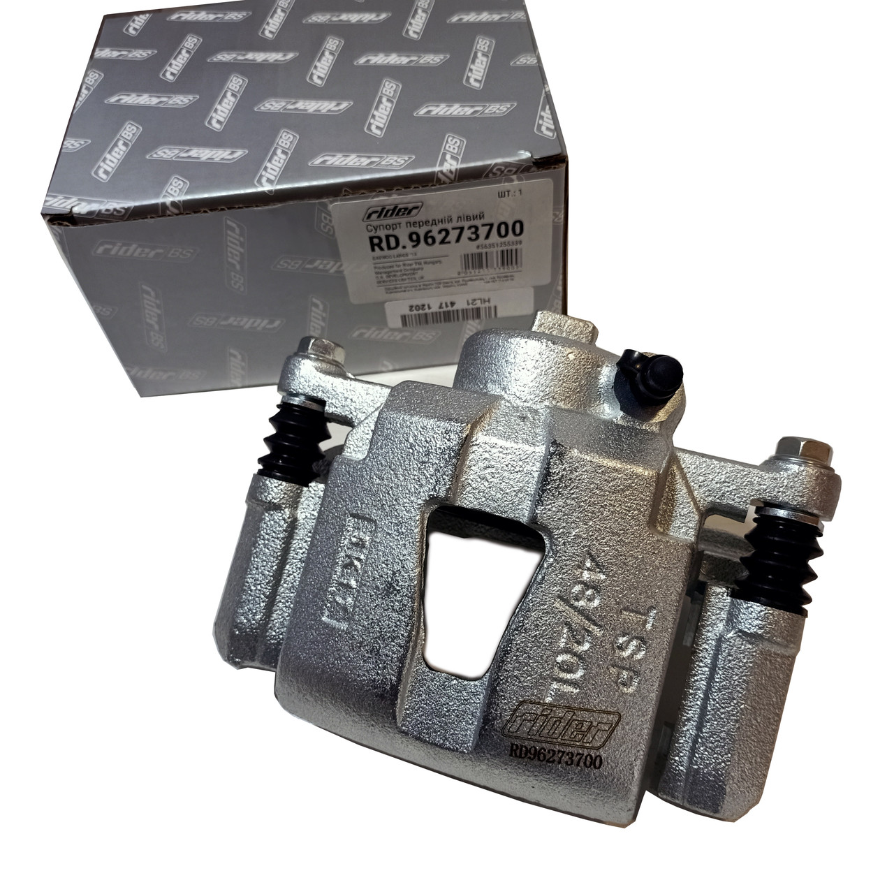Супорт гальмівний передній лівий Ланос 1.5 RIDER, RD.96273700, фото 1
