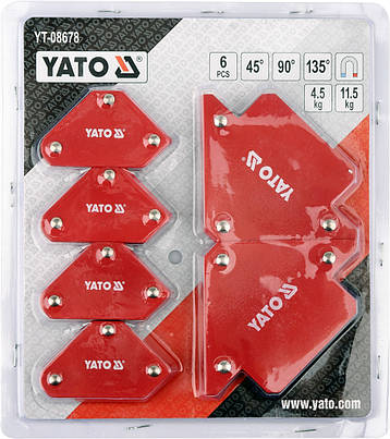 Набір зварювальних магнітних куточків YATO YT-08678, фото 2
