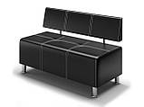 Диван прямий офісний BNB Joker 120 см Чорний. Флай 2230. Безкоштовна доставка, фото 2