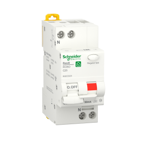 Автоматичний вимикач диференційного струму 1P+N 25А C 6kA 30мА тип A Schneider Electric Resi9 R9D55625, фото 1