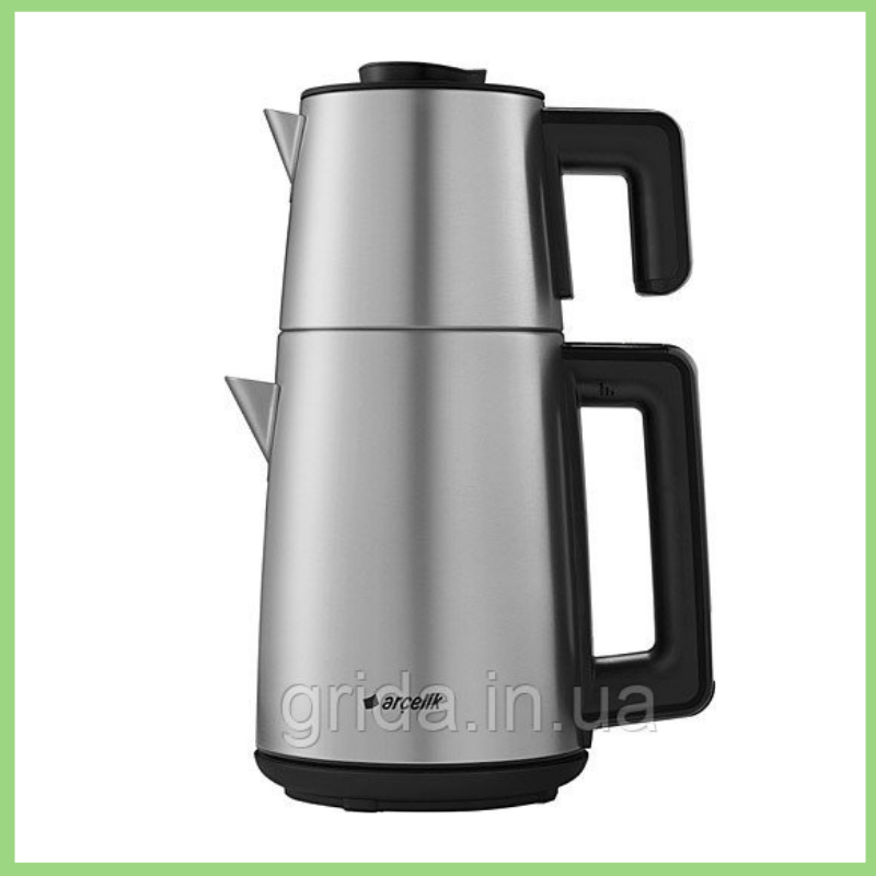 Електричний турецький чайник з нержавіючої сталі Arcelik CM 9922 I 1650 Вт Функція збереження тепла Inox, фото 1