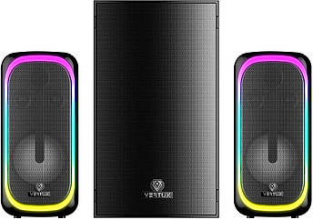 Акустична система Vertux SonicThunder-50 Вт 2.1 LED Black