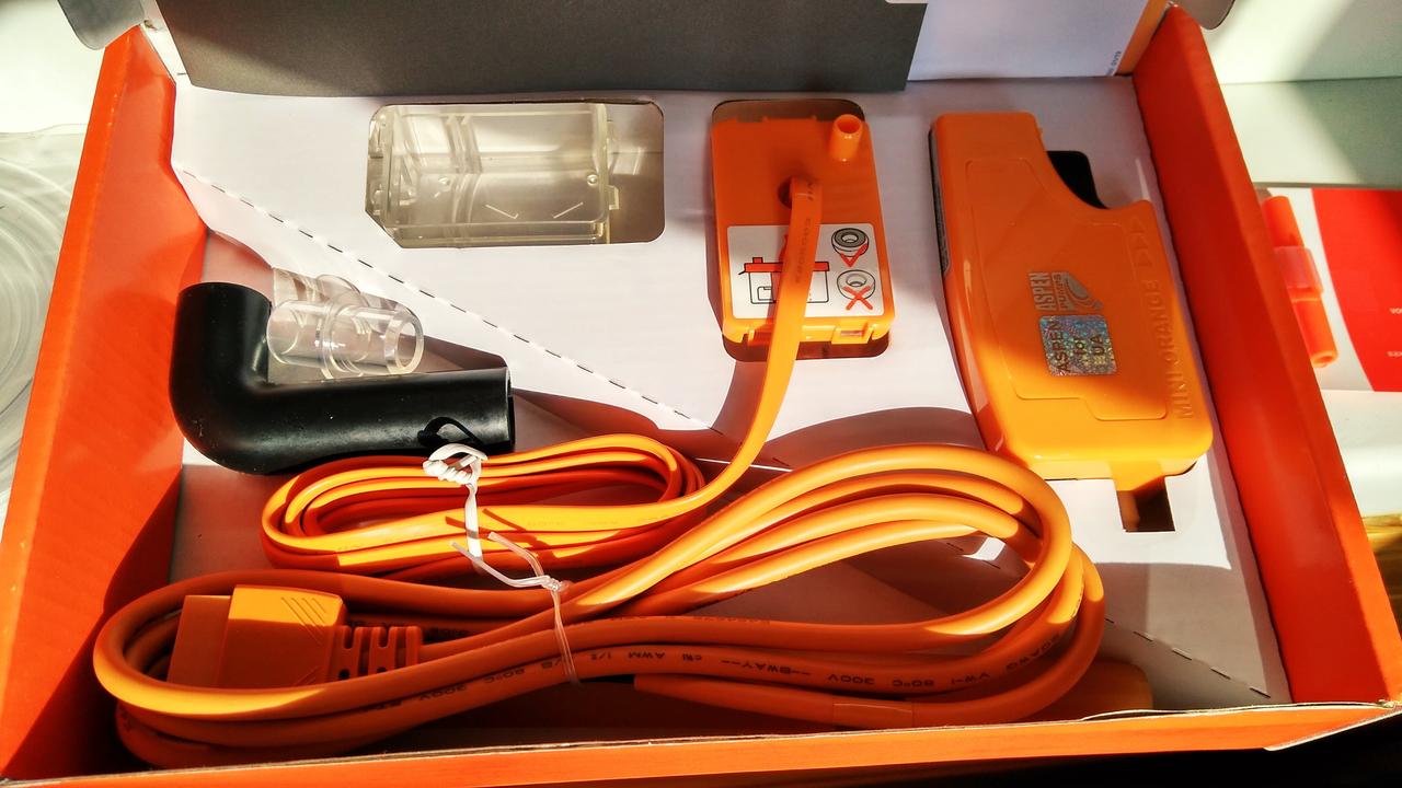Дренажная помпа для отвода сбора конденсата с кондиционера мини оранж Aspen - фото 7 - id-p1450418840