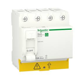 Вимикач диференційного струму ПЗВ 4P 63А 30мА тип A Schneider Electric Resi9 R9R61463, фото 1