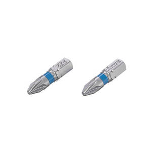 Комплект отверточних насадок PZ2 1/4"*25мм, S2, уп. 2шт., STORM INTERTOOL VT-0221, фото 2