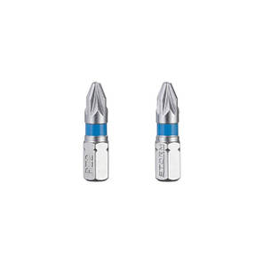 Комплект отверточних насадок PZ2 1/4"*25мм, S2, уп. 2шт., STORM INTERTOOL VT-0221, фото 2