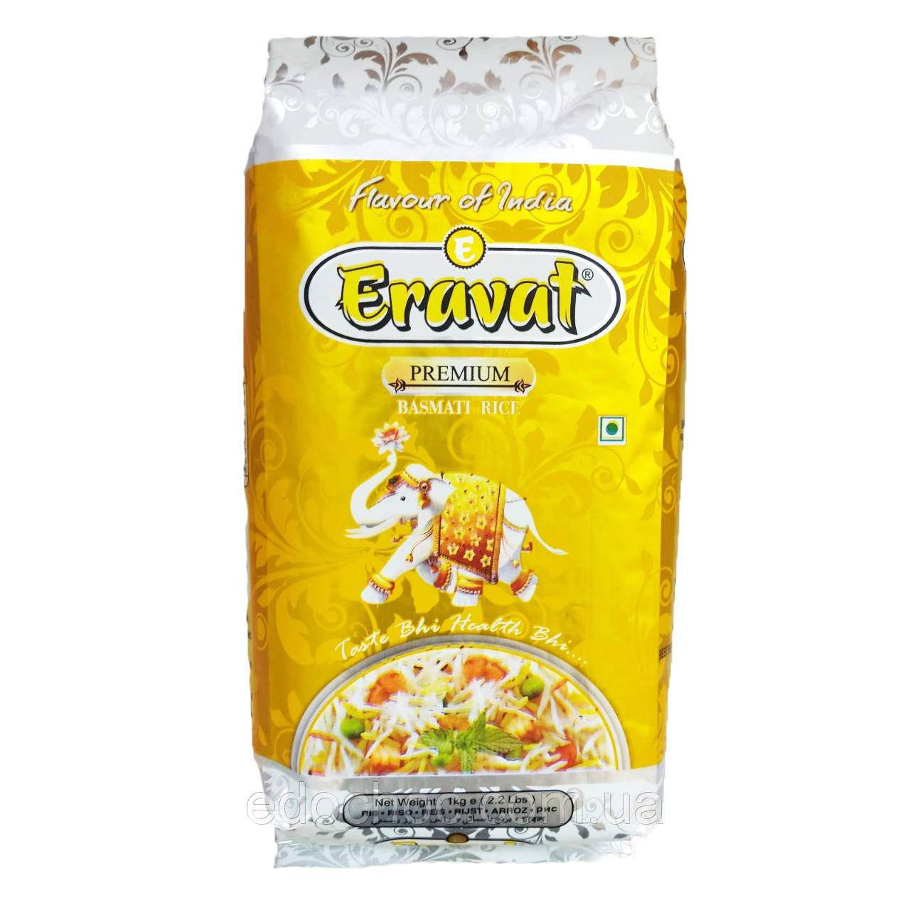Рис Басматі, Eravat Sapphire Premium, пропаренний, 1 кг