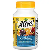 Витамины для мужчин,Nature's Way, Alive Once Daily Men`s Ultra Potency, 60 таблеток, Аливе