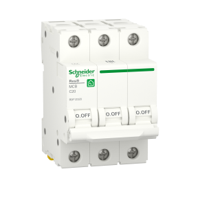 Автоматичний вимикач 3P 20A C 6kA Schneider Electric Resi9 R9F12320, фото 1