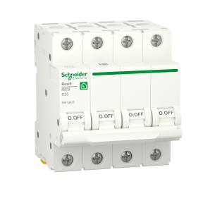 Автоматичний вимикач 4P 25A C 6kA Schneider Electric Resi9 R9F12425, фото 1
