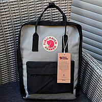 Портфель Kanken Classic 16 L рюкзак канкен класик черный с серым канкен класік чорний з сірим