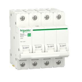 Автоматичний вимикач 4P 63A C 6kA Schneider Electric Resi9 R9F12463