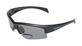 Окуляри біфокальні поляризаційні BluWater Bifocal-2 (+2.0) Polarized (gray) (чорна біфокальна лінза з діоптріями)