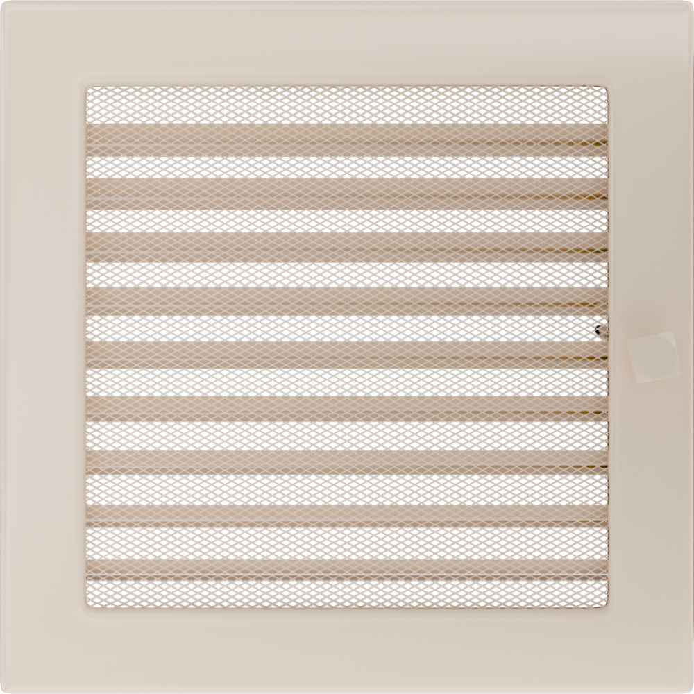 Решітка кремова з жалюзями 22x22