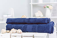 Набор махровых полотенец 5003 SoftNess Darkblue Mirson 2 шт 50х90 см и 70х140 см