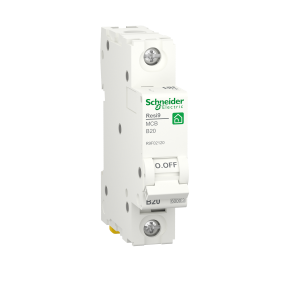 Автоматичний вимикач 1P 20A B 6kA Schneider Electric Resi9 R9F02120, фото 1