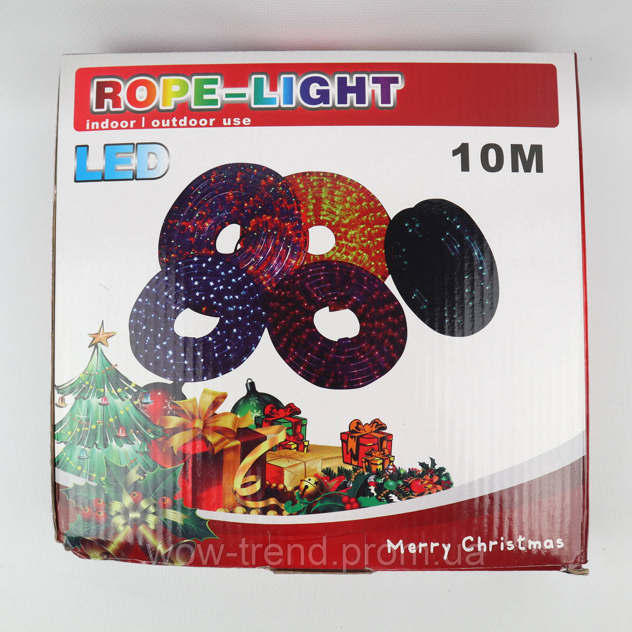 Гирлянда лента 10 метров Xmas LED Rope light RGB Красный Зеленый Синий Мультицветная - фото 5 - id-p1449523749