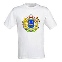 Чоловіча футболка з українським принтом Герб України, Push it