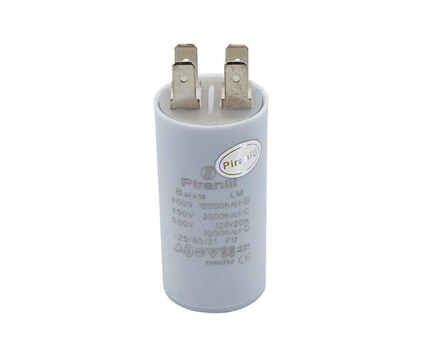 "Конденсатор CBB60 8 мкФ 450V, з клемах (Piranil)"