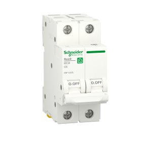 Автоматичний вимикач 2P 6A C 6kA Schneider Electric Resi9 R9F12206, фото 1