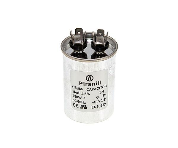 "Конденсатор CBB65 15 мкФ 450V, металевий (Piranil)"
