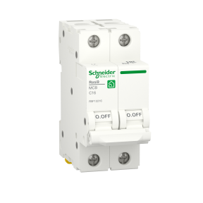 Автоматичний вимикач 2P 16A C 6kA Schneider Electric Resi9 R9F12216, фото 1