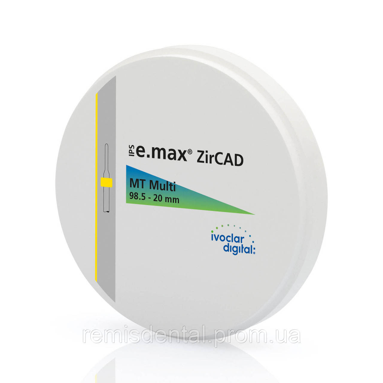 Цирконієвий диск IPS e.max ZirCAD для CAD/CAM обладнання MT MULTI 98.5-20мм/1
