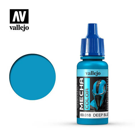 Темно-синя. Атласна акрилова фарба для моделей 17 мл. VALLEJO Mecha Color 69018, фото 1