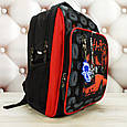 Рюкзак шкільний для хлопчика чорний з червоним Bagland Школяр 8 л. чорний 568, фото 2