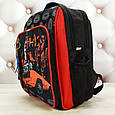 Рюкзак шкільний для хлопчика чорний з червоним Bagland Школяр 8 л. чорний 568, фото 3