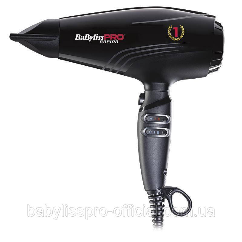 Фен для волосся BaByliss PRO RAPIDO BAB7000IE BLACK