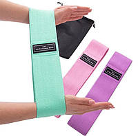 Набор тканевых фитнес резинок из 3х штук Luting Hip Resistance Bands