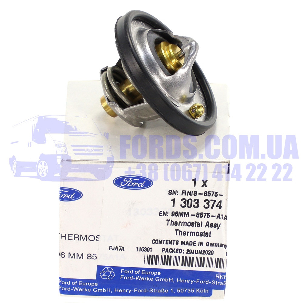 Термостат двигуна FORD FOCUS/FIESTA/FUSION 1998-2012 (82° 1.25/1.4/1.6) ORIGINAL