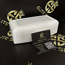 Контейнер для дезінфекції манікюрних інструментів 500 мл білий, фото 4