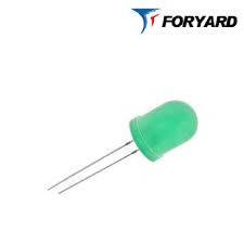Світлодіод Зелений 10 мм. FYL10003 GD (570nm; 1000mcd, 60 °) (круглий, дифузний), FORYARD