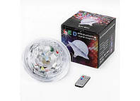 Диско лампа в патрон LED UFO Bluetooth Crystal Magic Ball E27