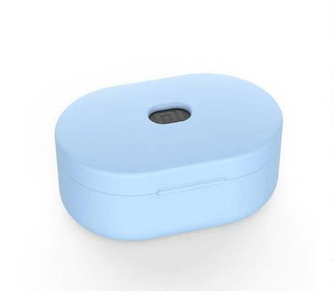 Силіконовий чохол для навушників Xiaomi AirDots Light Blue Синій, фото 2