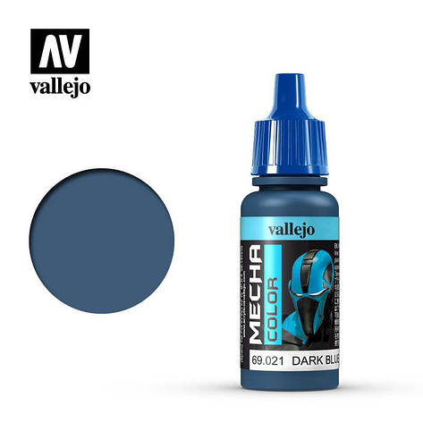 Темно-синій. Атласна акрилова фарба для моделей 17 мл. VALLEJO Mecha Color 69021, фото 1