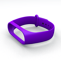 Силиконовый ремешок для фитнес браслета Xiaomi Mi Smart Band 5 6 7 Purple Фиолетовый
