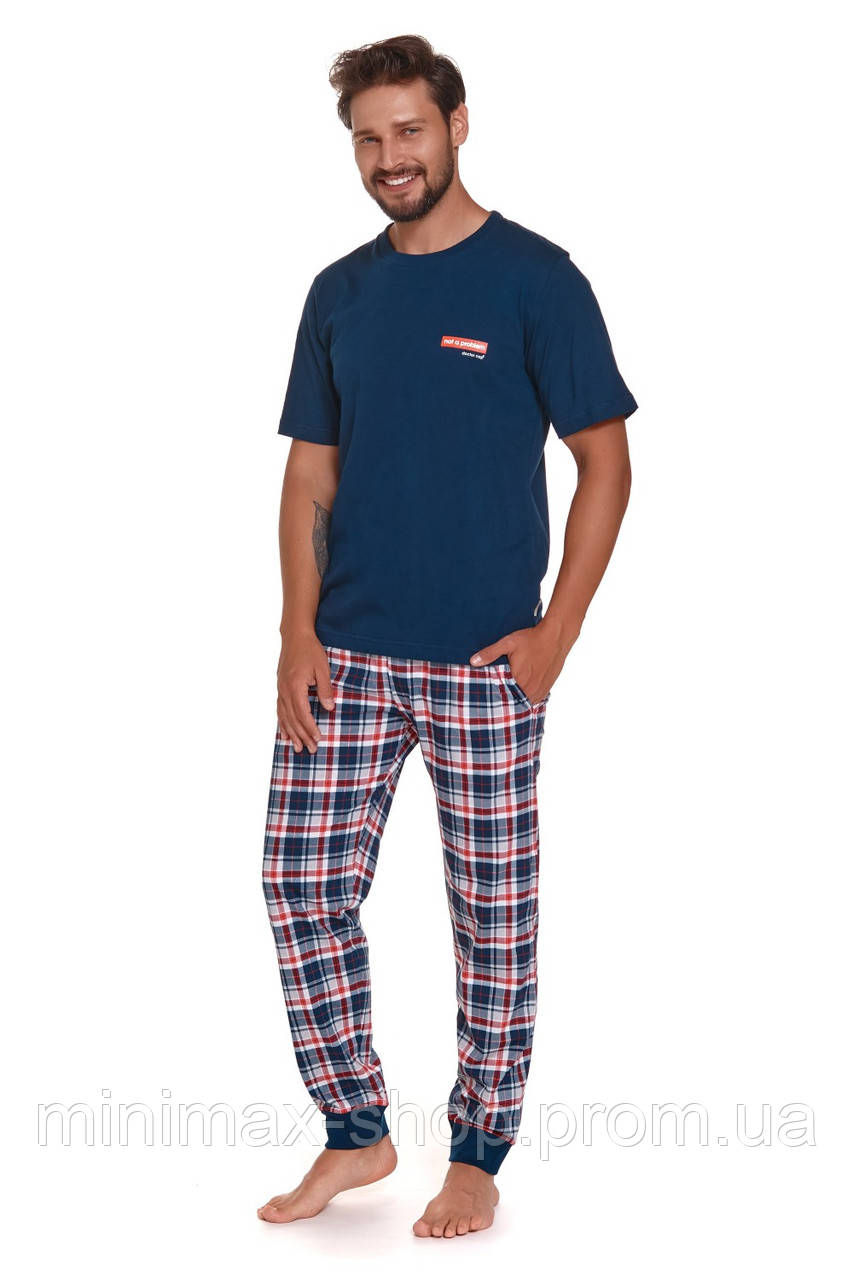 Пижама мужская Doctor Nap PMB 4331 RedBlue Польша