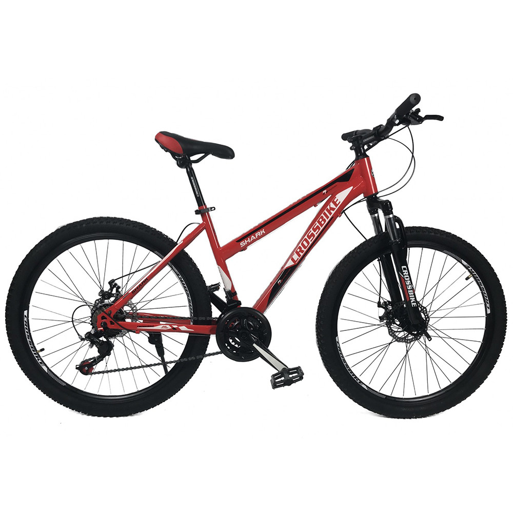 Купить Велосипед горный женский CrossBike Shark 26" стальная рама 17 ...