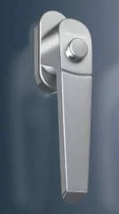 Ручка для металопластикового вікна Schuco Design (Шуко Дизайн) сіра з кнопкою