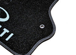 Ворсові килимки в салон Avtm для Infiniti QX70 2013-2018 Авто килимки в салон Автм на Інфініті Чорні кт. 3шт